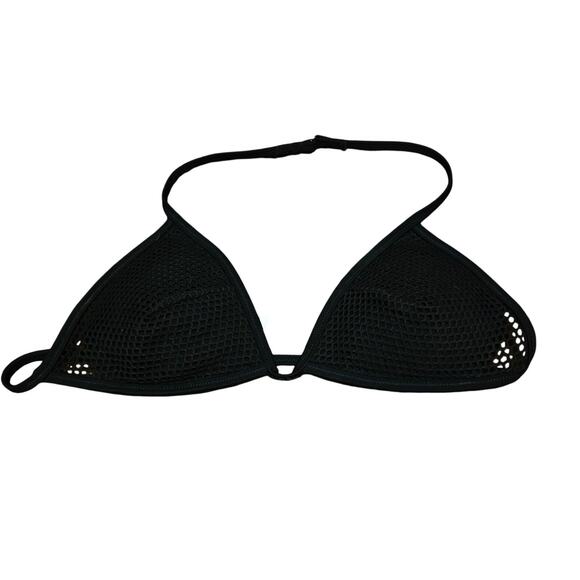 Victoria's secret black mesh bikini top size small - Picture 1 of 4